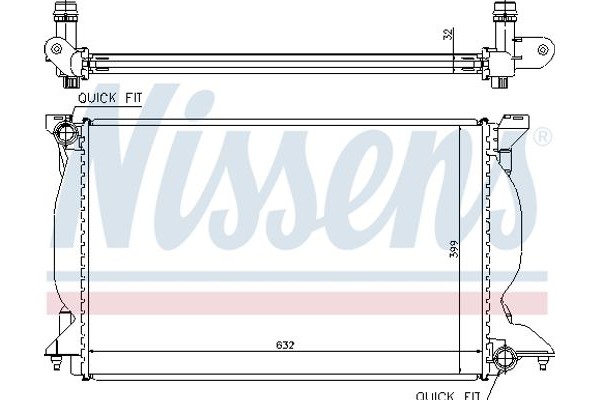 Nissens Ψυγείο, Ψύξη Κινητήρα - 60302A