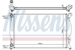 Nissens Ψυγείο, Ψύξη Κινητήρα - 60304A