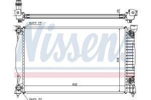 Nissens Ψυγείο, Ψύξη Κινητήρα - 60305A