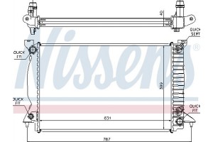 Nissens Ψυγείο, Ψύξη Κινητήρα - 60314A