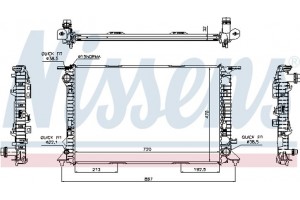 Nissens Ψυγείο, Ψύξη Κινητήρα - 60317