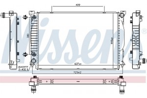 Nissens Ψυγείο, Ψύξη Κινητήρα - 60329