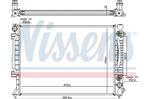 Nissens Ψυγείο, Ψύξη Κινητήρα - 60423A