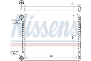 Nissens Ψυγείο, Ψύξη Κινητήρα - 60426