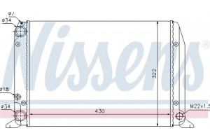 Nissens Ψυγείο, Ψύξη Κινητήρα - 604611