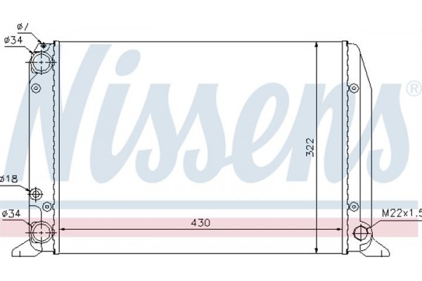 Nissens Ψυγείο, Ψύξη Κινητήρα - 604611