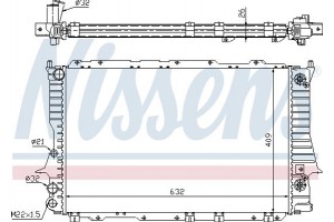 Nissens Ψυγείο, Ψύξη Κινητήρα - 60477