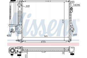 Nissens Ψυγείο, Ψύξη Κινητήρα - 60607A