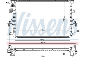 Nissens Ψυγείο, Ψύξη Κινητήρα - 606088