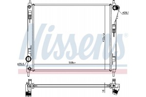 Nissens Ψυγείο, Ψύξη Κινητήρα - 606120
