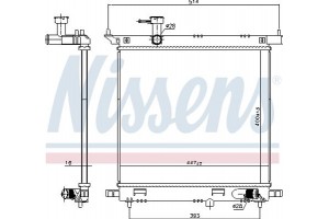 Nissens Ψυγείο, Ψύξη Κινητήρα - 606138