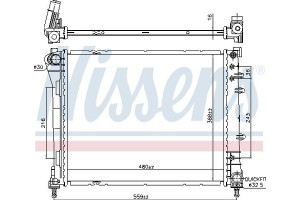 Nissens Ψυγείο, Ψύξη Κινητήρα - 606159