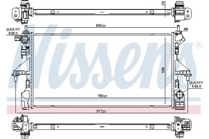 Nissens Ψυγείο, Ψύξη Κινητήρα - 606170