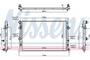 Nissens Ψυγείο, Ψύξη Κινητήρα - 606218