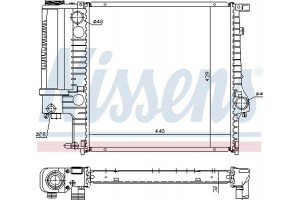 Nissens Ψυγείο, Ψύξη Κινητήρα - 60623