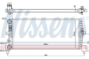 Nissens Ψυγείο, Ψύξη Κινητήρα - 606239