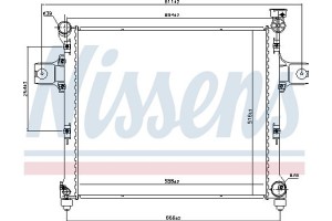 Nissens Ψυγείο, Ψύξη Κινητήρα - 606254