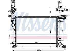 Nissens Ψυγείο, Ψύξη Κινητήρα - 606277