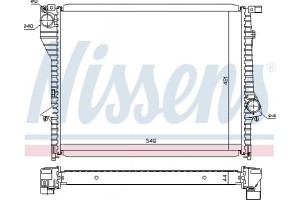 Nissens Ψυγείο, Ψύξη Κινητήρα - 60638