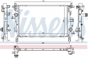 Nissens Ψυγείο, Ψύξη Κινητήρα - 606445