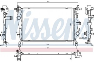 Nissens Ψυγείο, Ψύξη Κινητήρα - 606447