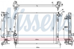 Nissens Ψυγείο, Ψύξη Κινητήρα - 606473