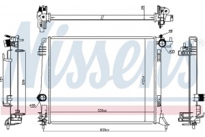 Nissens Ψυγείο, Ψύξη Κινητήρα - 606474