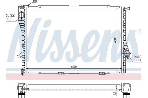 Nissens Ψυγείο, Ψύξη Κινητήρα - 60648A