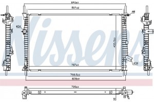 Nissens Ψυγείο, Ψύξη Κινητήρα - 606537