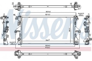 Nissens Ψυγείο, Ψύξη Κινητήρα - 606538