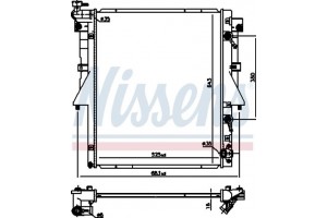 Nissens Ψυγείο, Ψύξη Κινητήρα - 606548