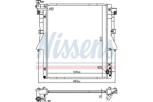 Nissens Ψυγείο, Ψύξη Κινητήρα - 606549