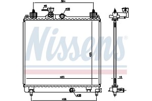 Nissens Ψυγείο, Ψύξη Κινητήρα - 606550