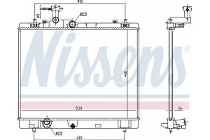 Nissens Ψυγείο, Ψύξη Κινητήρα - 606551