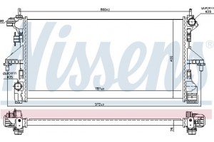 Nissens Ψυγείο, Ψύξη Κινητήρα - 606554