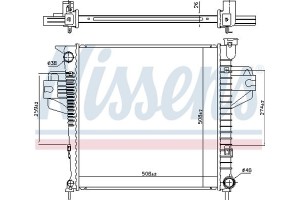 Nissens Ψυγείο, Ψύξη Κινητήρα - 606555