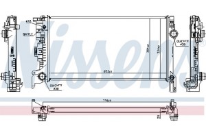 Nissens Ψυγείο, Ψύξη Κινητήρα - 606564