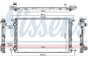 Nissens Ψυγείο, Ψύξη Κινητήρα - 606573