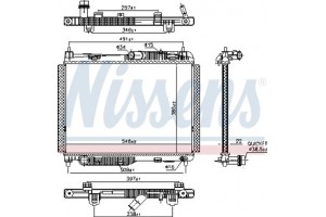 Nissens Ψυγείο, Ψύξη Κινητήρα - 606661