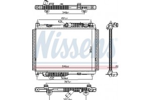 Nissens Ψυγείο, Ψύξη Κινητήρα - 606662