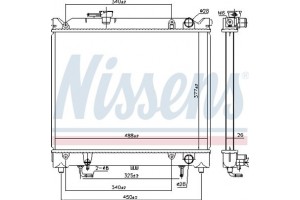 Nissens Ψυγείο, Ψύξη Κινητήρα - 606692
