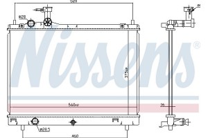 Nissens Ψυγείο, Ψύξη Κινητήρα - 606700