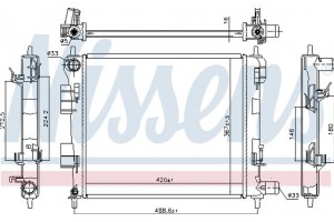 Nissens Ψυγείο, Ψύξη Κινητήρα - 606702