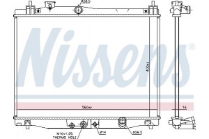 Nissens Ψυγείο, Ψύξη Κινητήρα - 606707