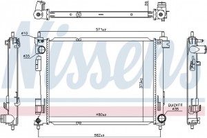Nissens Ψυγείο, Ψύξη Κινητήρα - 606734
