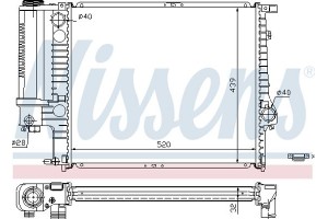 Nissens Ψυγείο, Ψύξη Κινητήρα - 60743A