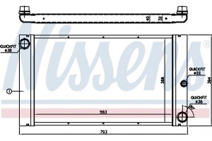 Nissens Ψυγείο, Ψύξη Κινητήρα - 60762