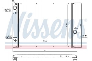 Nissens Ψυγείο, Ψύξη Κινητήρα - 60763