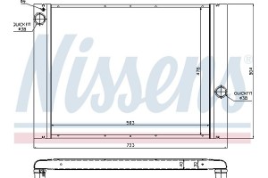 Nissens Ψυγείο, Ψύξη Κινητήρα - 60764