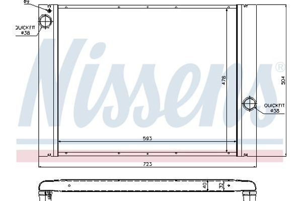 Nissens Ψυγείο, Ψύξη Κινητήρα - 60764